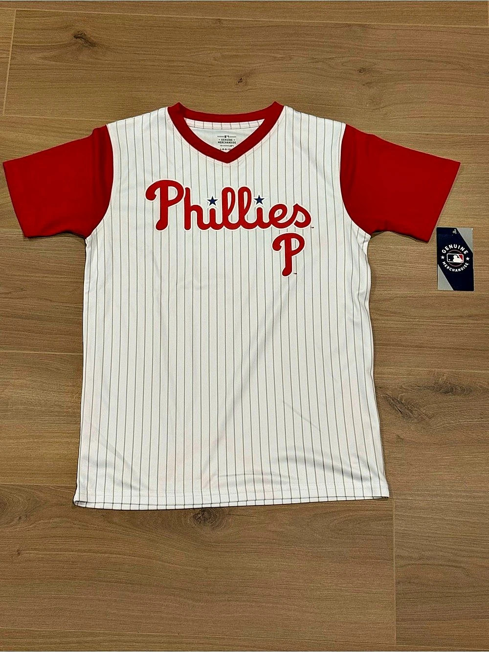 MLB Philadelphia Phillies Pinstripe Tee Baby 12M NWT